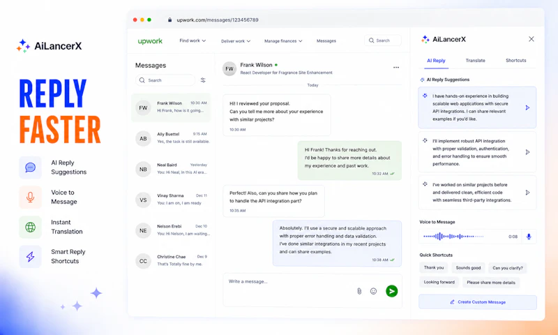 AiLancerX: AI Assistant for Freelancers screenshot 5