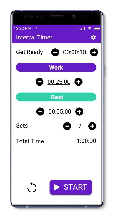 Intervalltimer: HIIT, Pomodoro Medien 4
