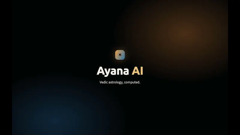 Ayana: Precise Vedic astrology + AI screenshot 1 (video preview)