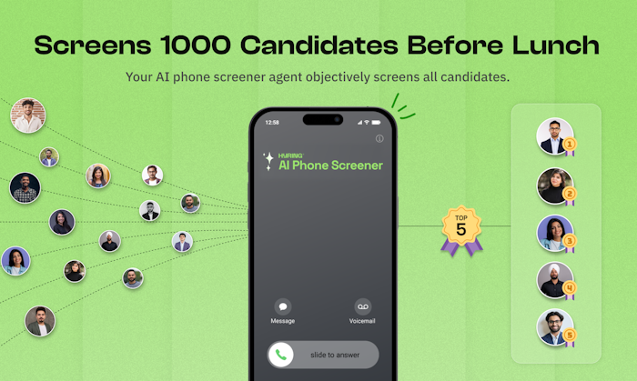 AI Phone Screener by Hyring产品图