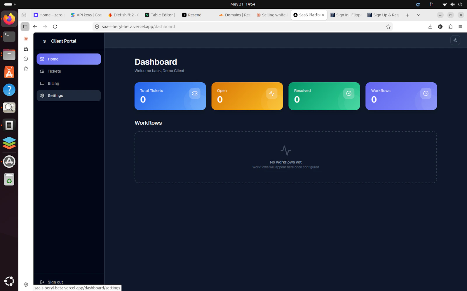Client flow screenshot 4