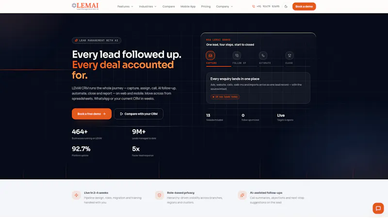 Lemai CRM screenshot 2