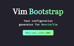 Vim Bootstrap media 1
