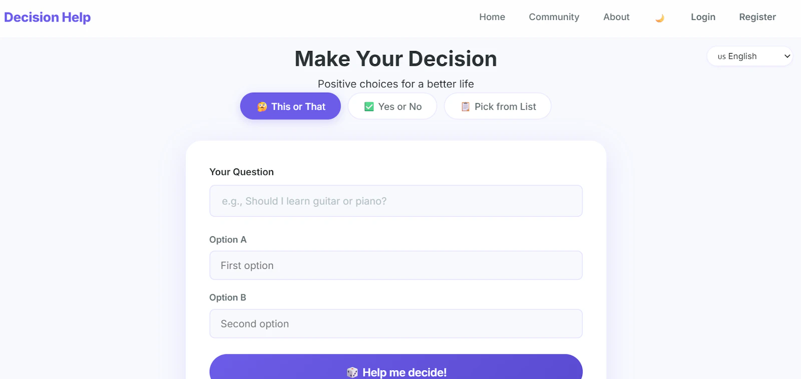 Decision Help screenshot 3