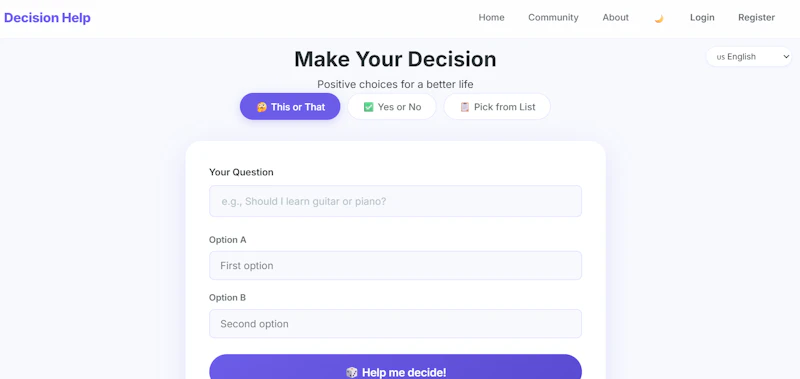 Decision Help screenshot 3