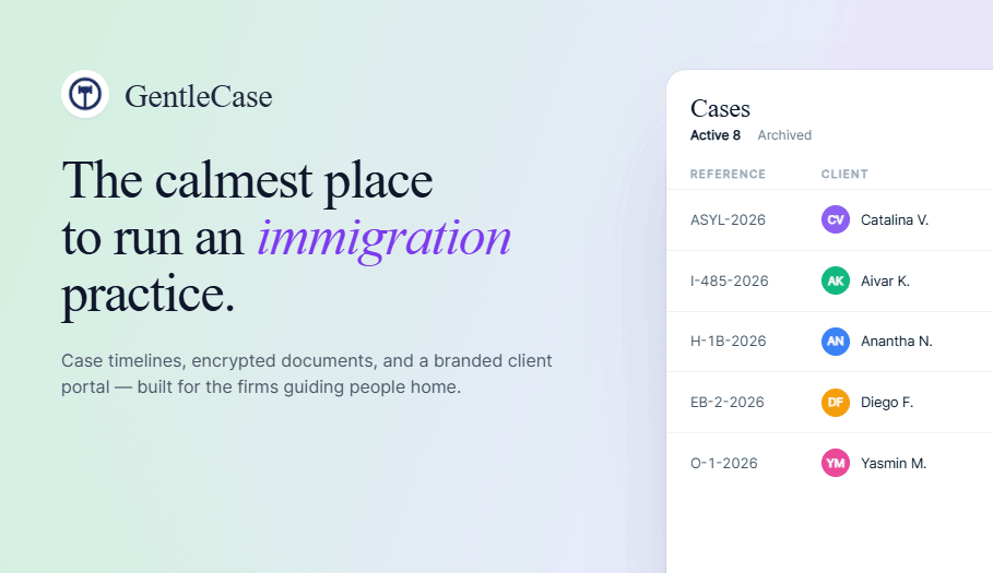 GentleCase—Built for Immigration Firms gallery image