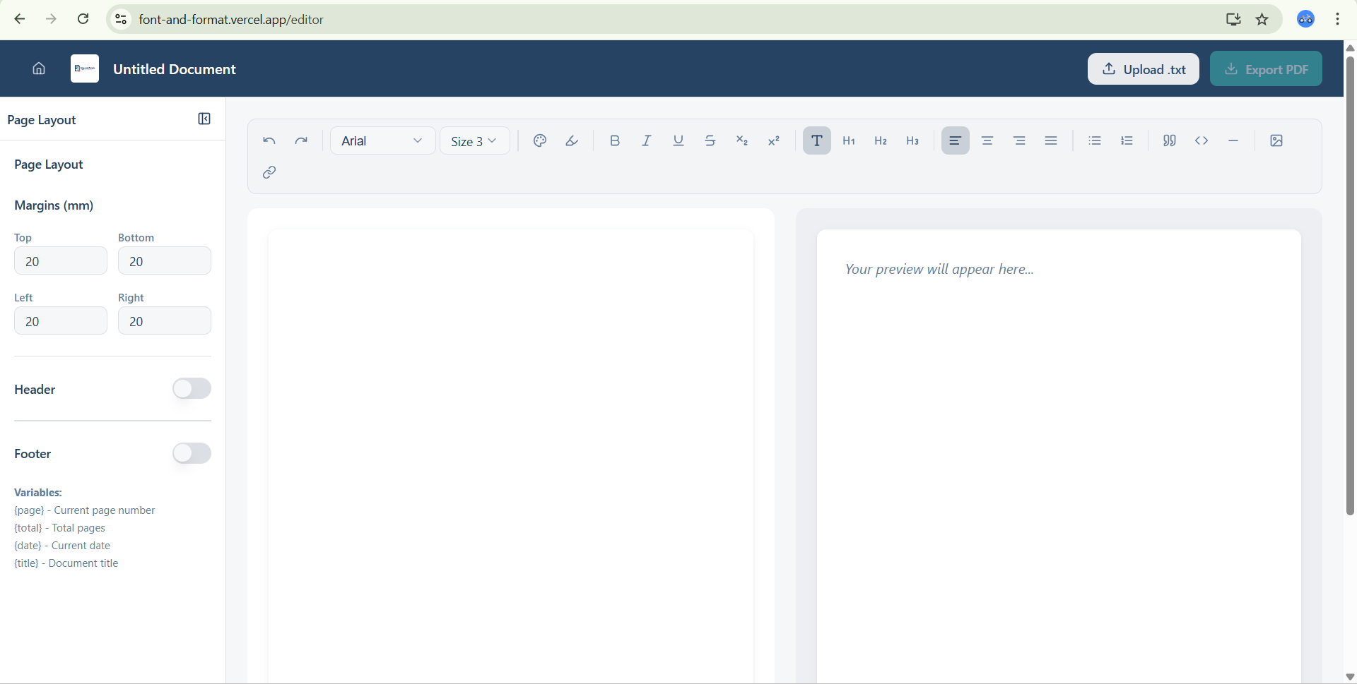 Font and Format - Screenshot 3 showing product features and functionality
