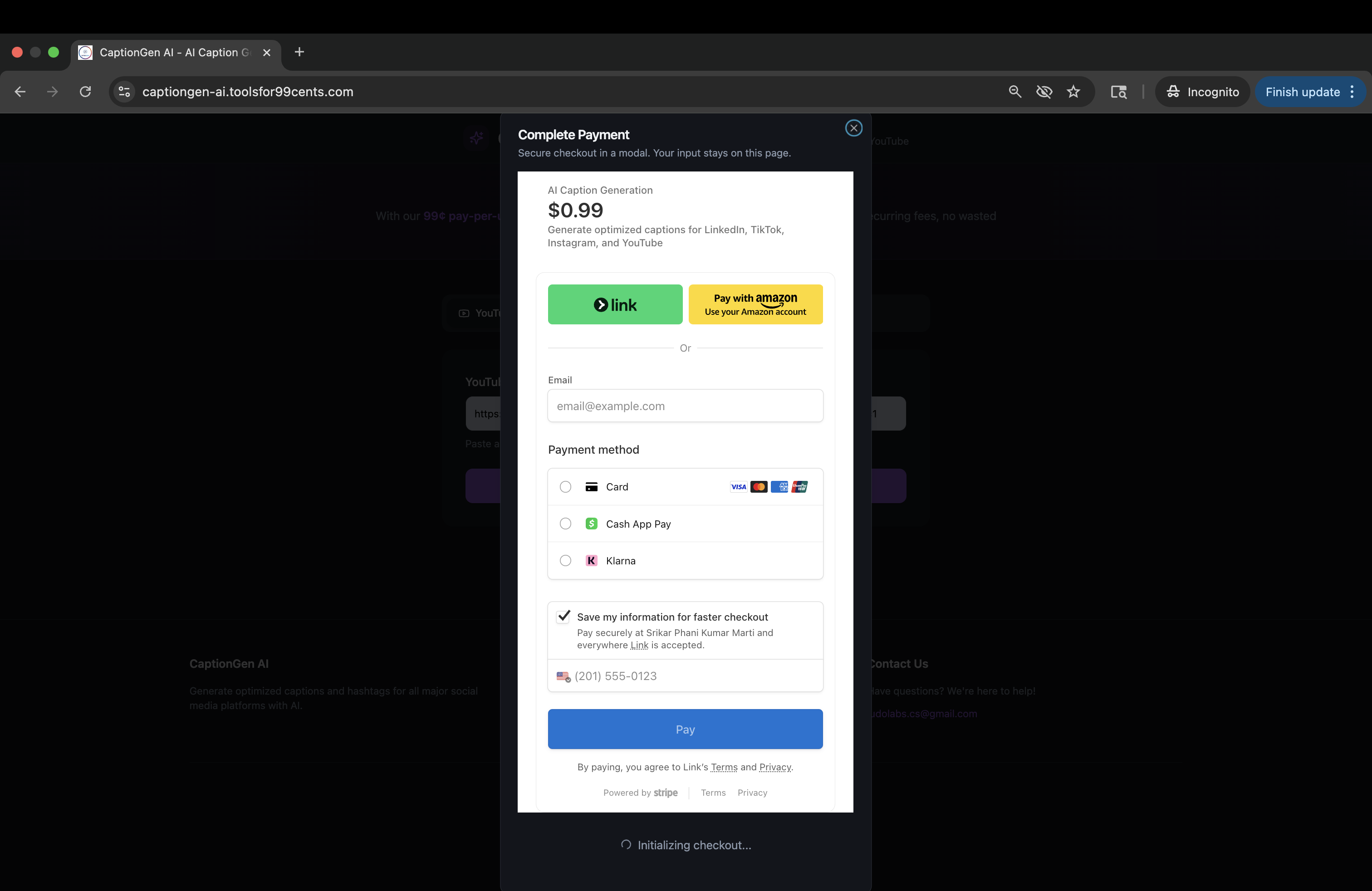 Média LégendeGen AI - Pas de connexion, 0,99 $ - Une course pour tous: YT Long / Shorts, IG, Tiktok, LinkedIn. 5
