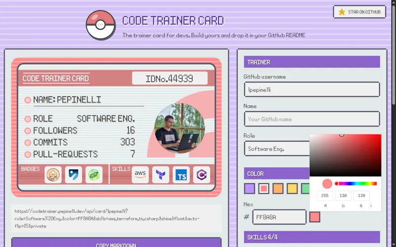 CodeTrainerCard screenshot 6