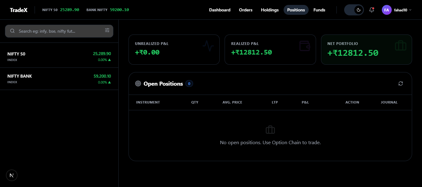TradeX - Screenshot 3 showing product features and functionality