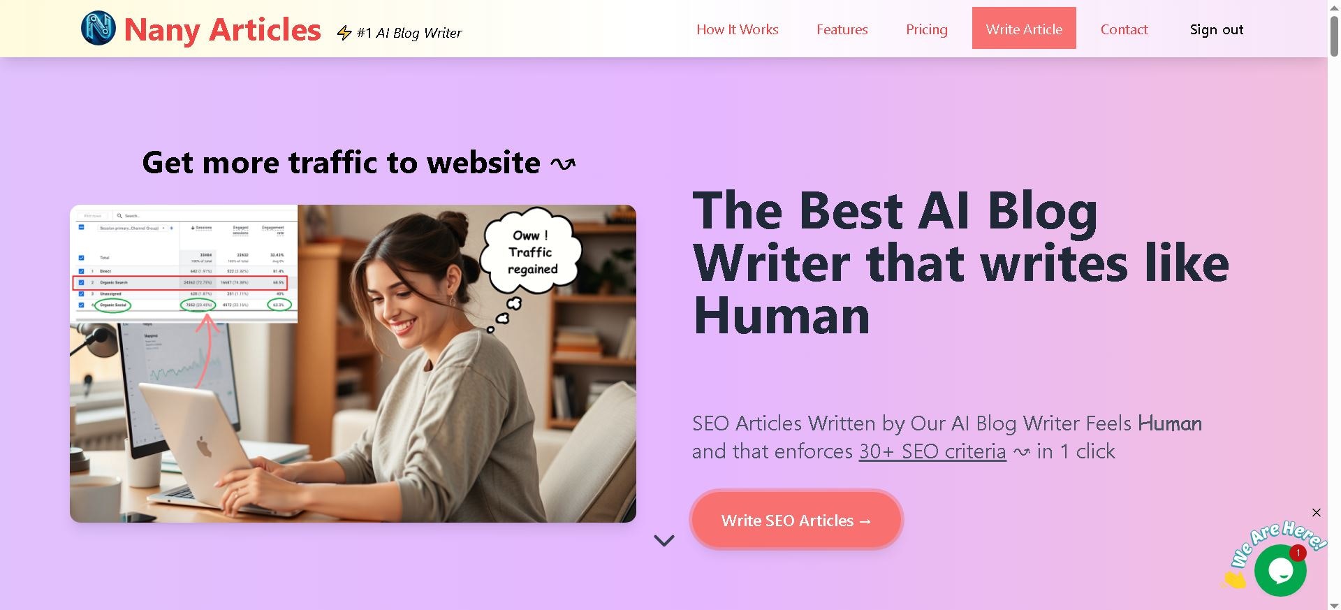 Nany Article — AI Article Writer gallery image