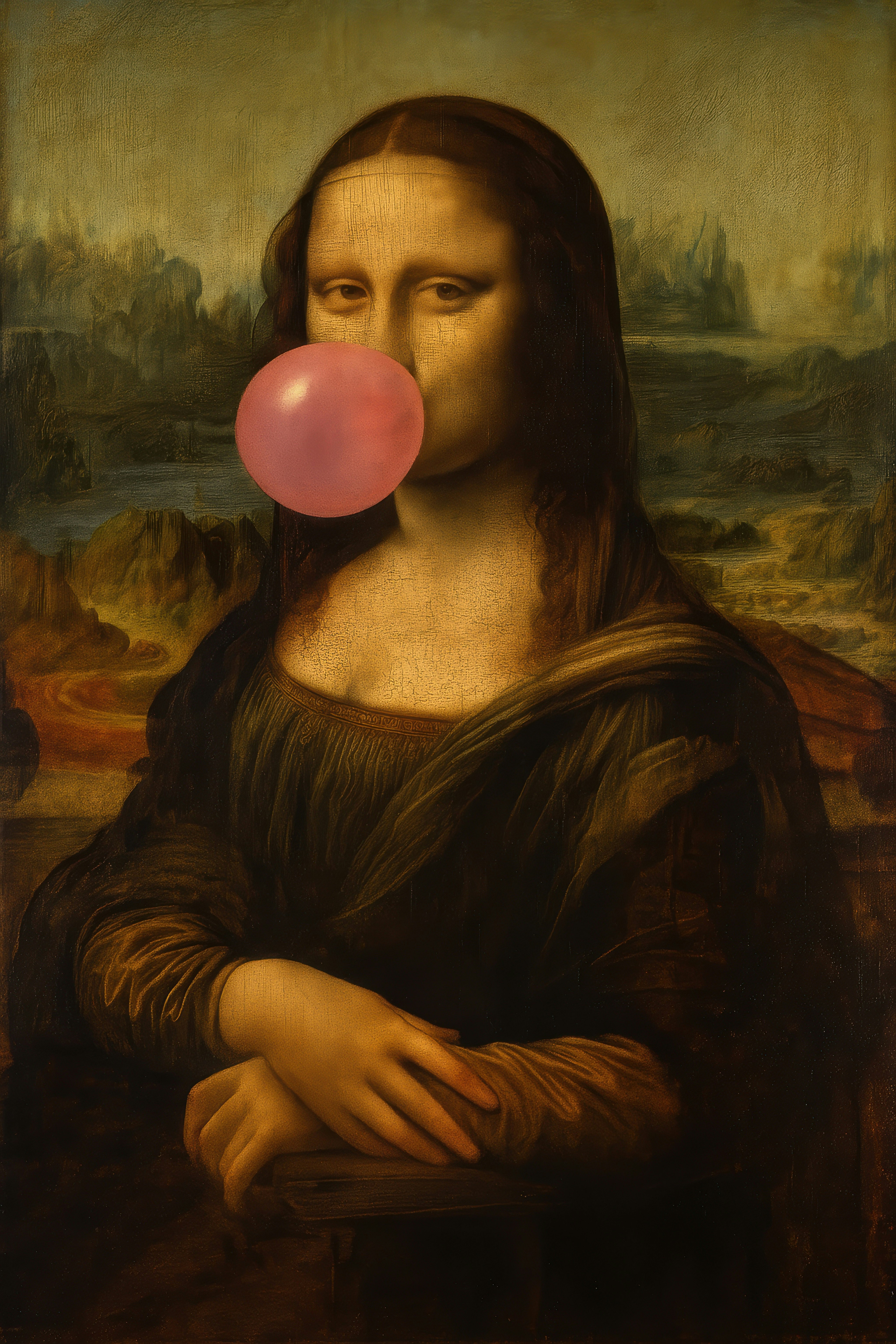 Lustiges Mona Lisa -Poster