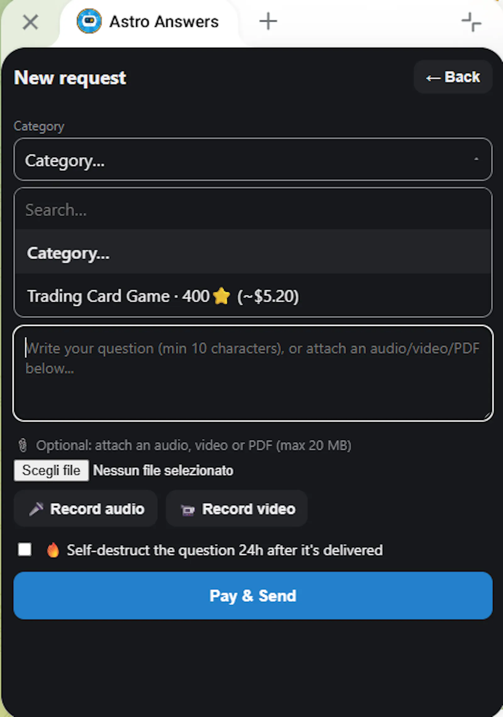 Astro Answers - Paid Q&A for TG groups screenshot 3