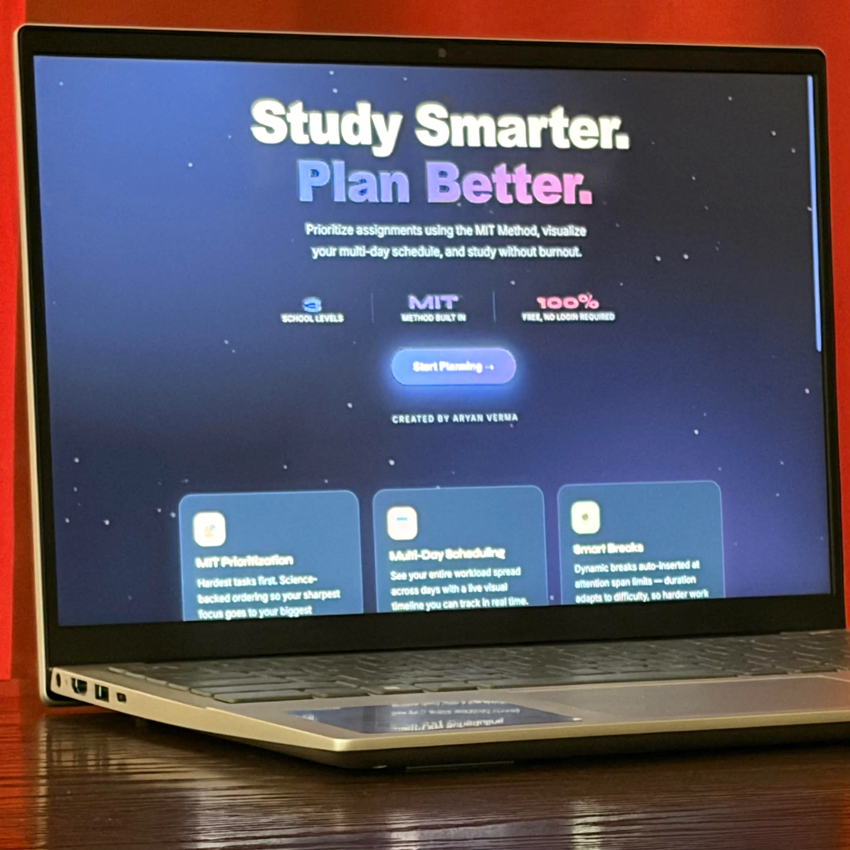 Study Planner & Time Management Tool