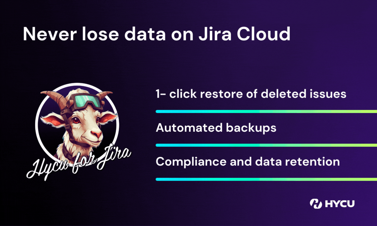 startuptile HYCU Backup & Restore for Jira-Never lose data on Jira Cloud