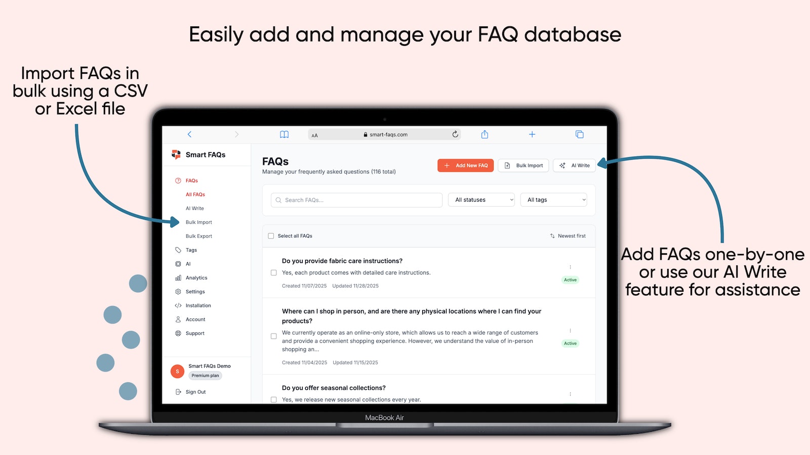 Smart FAQs gallery image