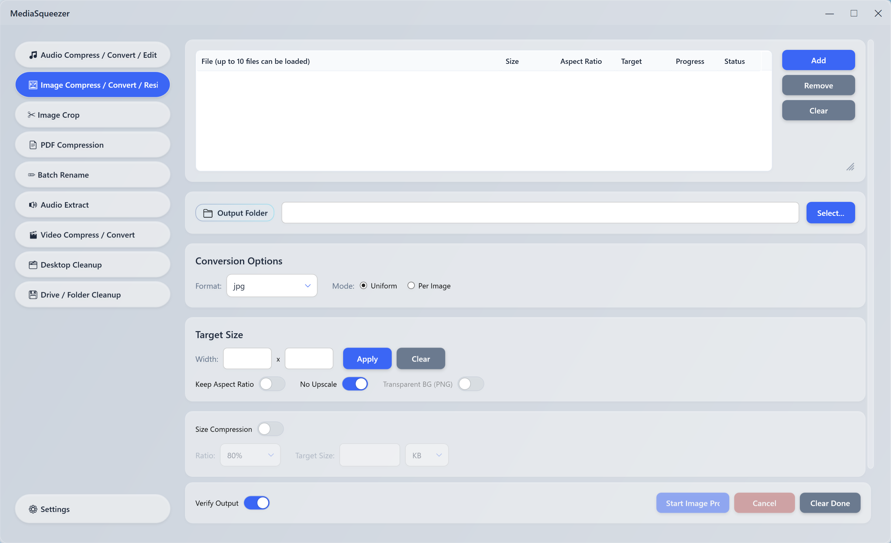 MediaSqueezer - Screenshot 5 showing product features and functionality