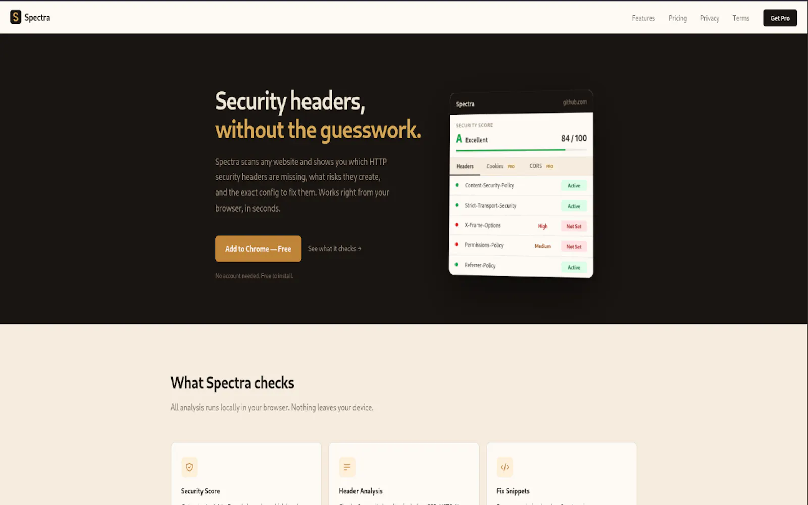 Spectra screenshot 3