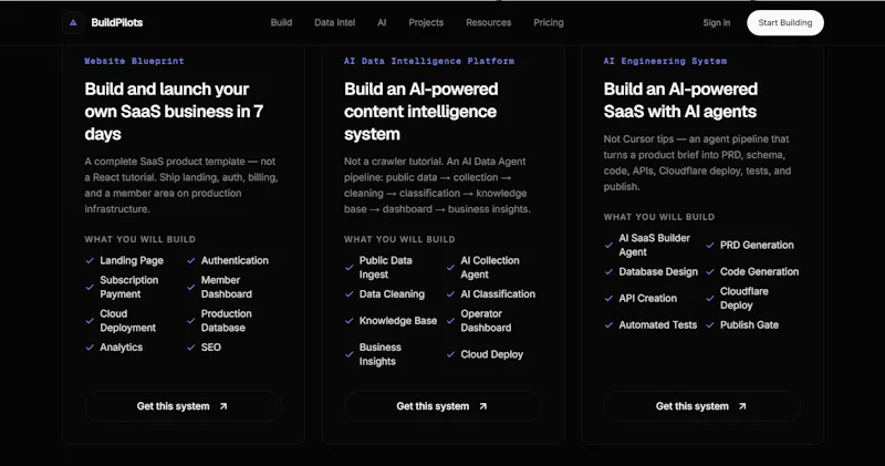 BuildPilots screenshot 2