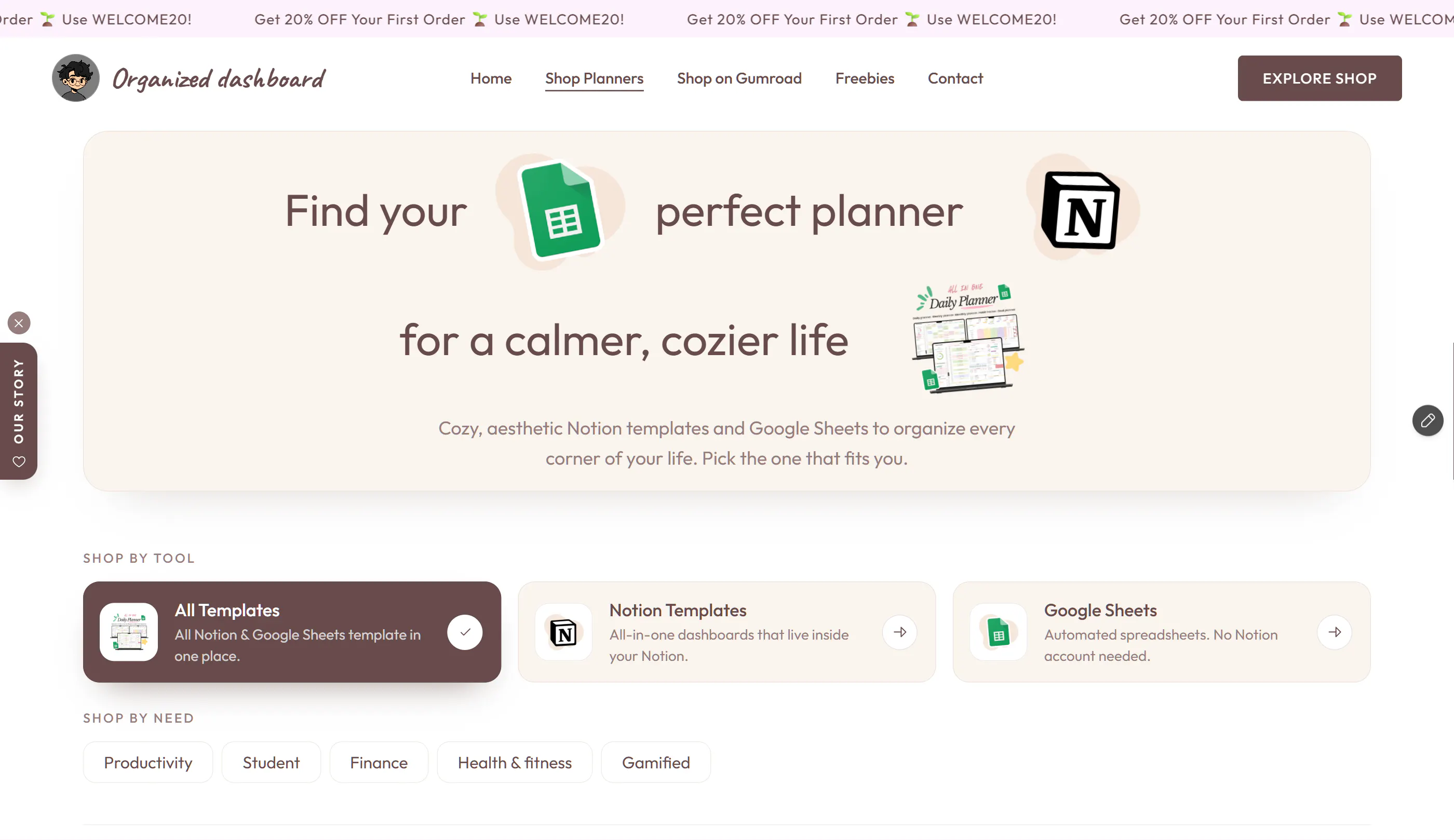 Digital planner hub gallery image