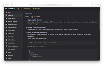 SleekDB 2.0 – Simple database effortless gallery image
