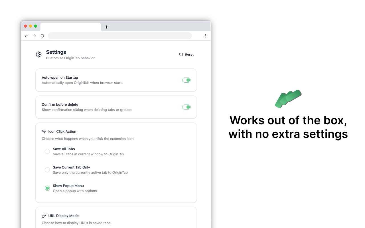 OriginTab - Save Your Tabs gallery image