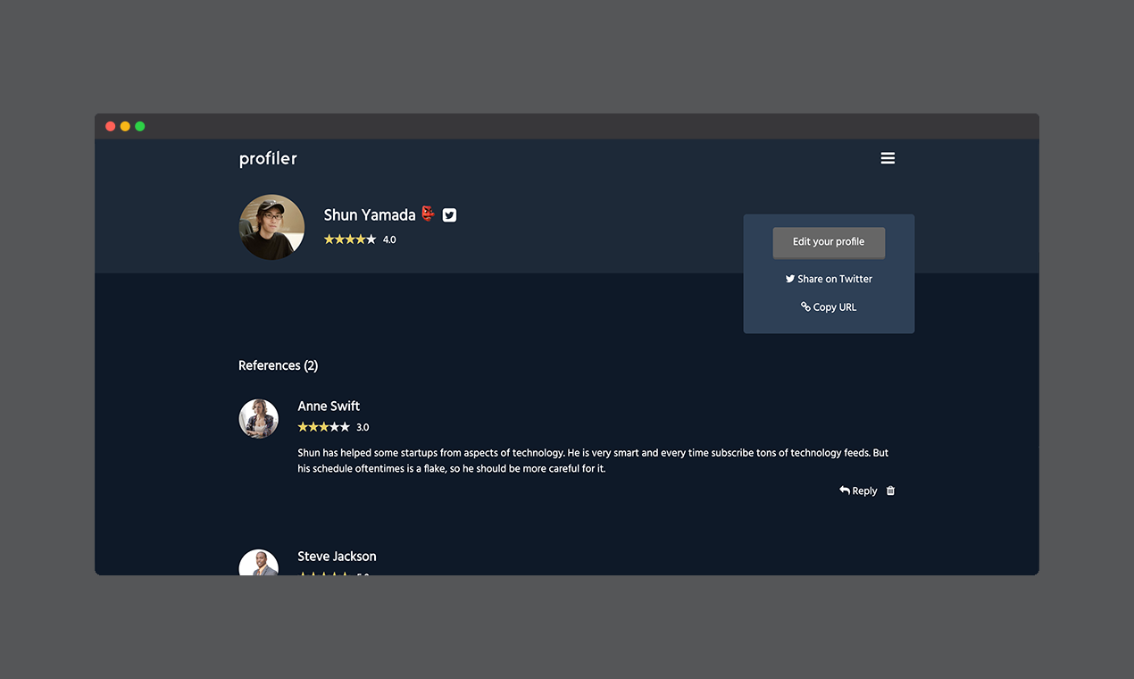Profiler gallery image