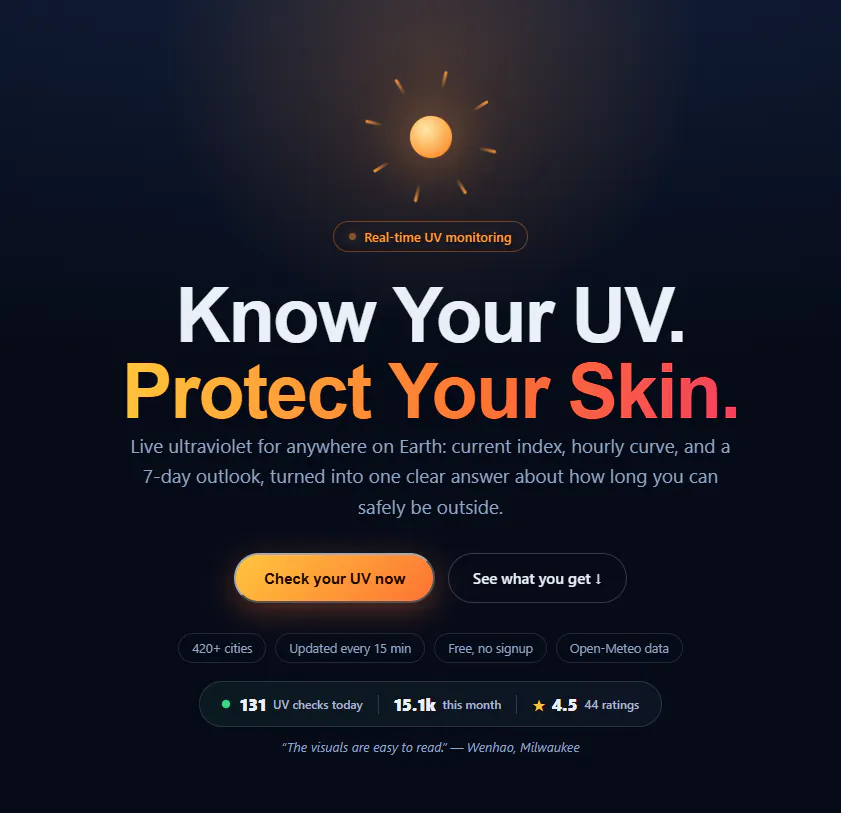 UV Index Now gallery image