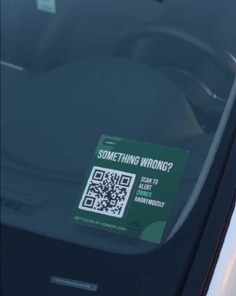 HonkQR - QR Car Sticker screenshot 1