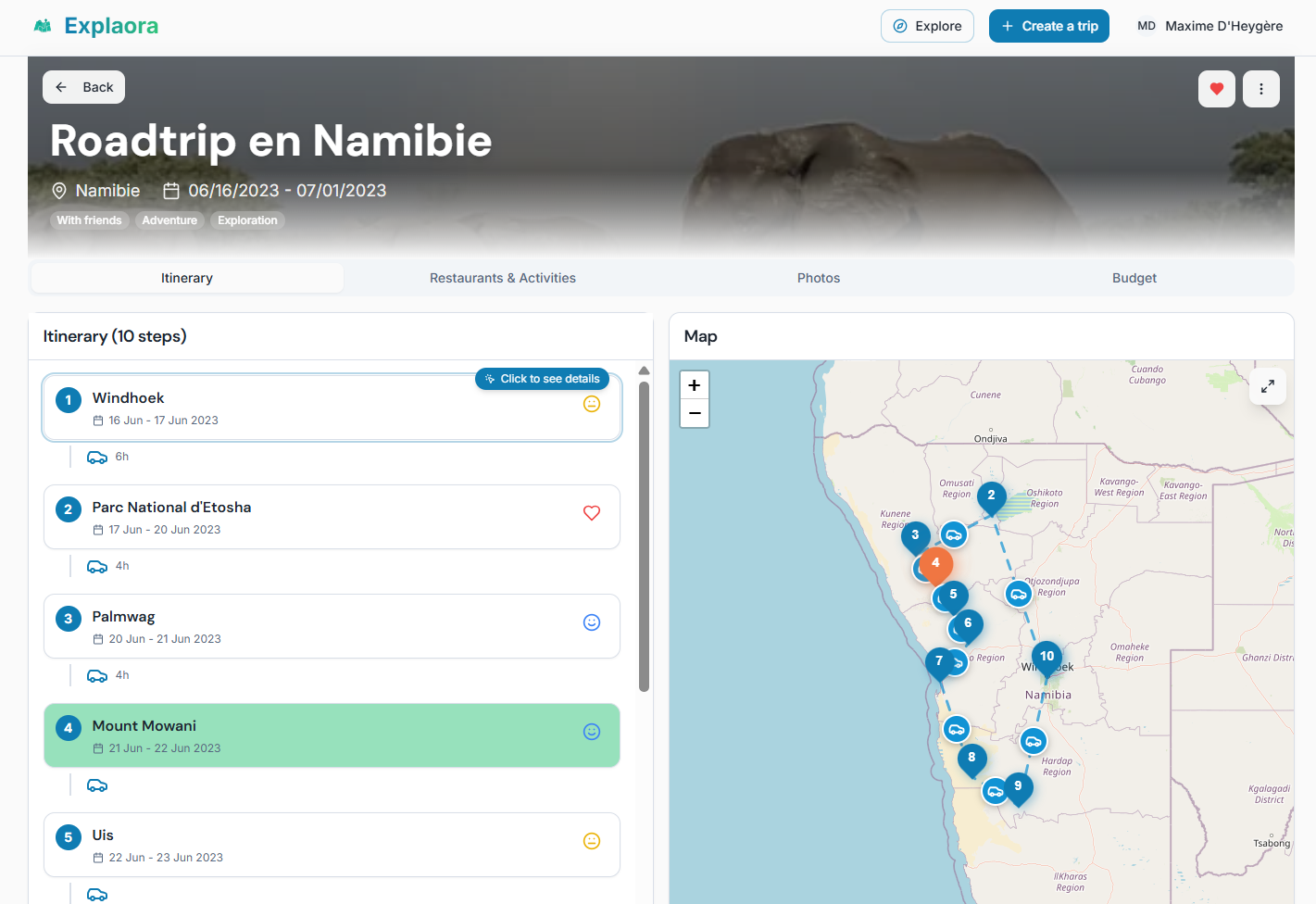 Explaora - Screenshot 2 showing product features and functionality