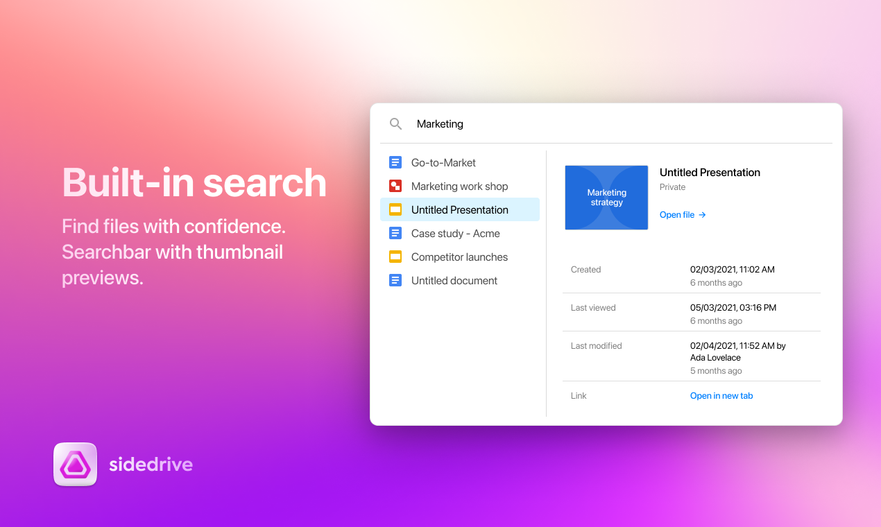 Sidedrive gallery image