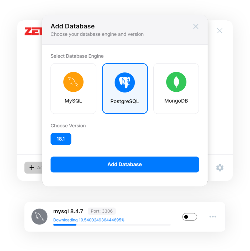 ZenvDB - Screenshot 2 showing product features and functionality