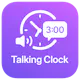 Talking Clock- time announcer app
