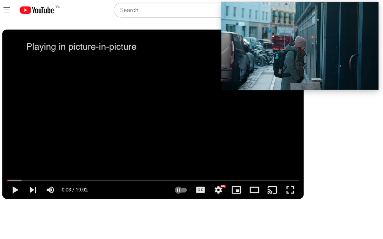 Picture-in-Picture With Volume Control gallery image