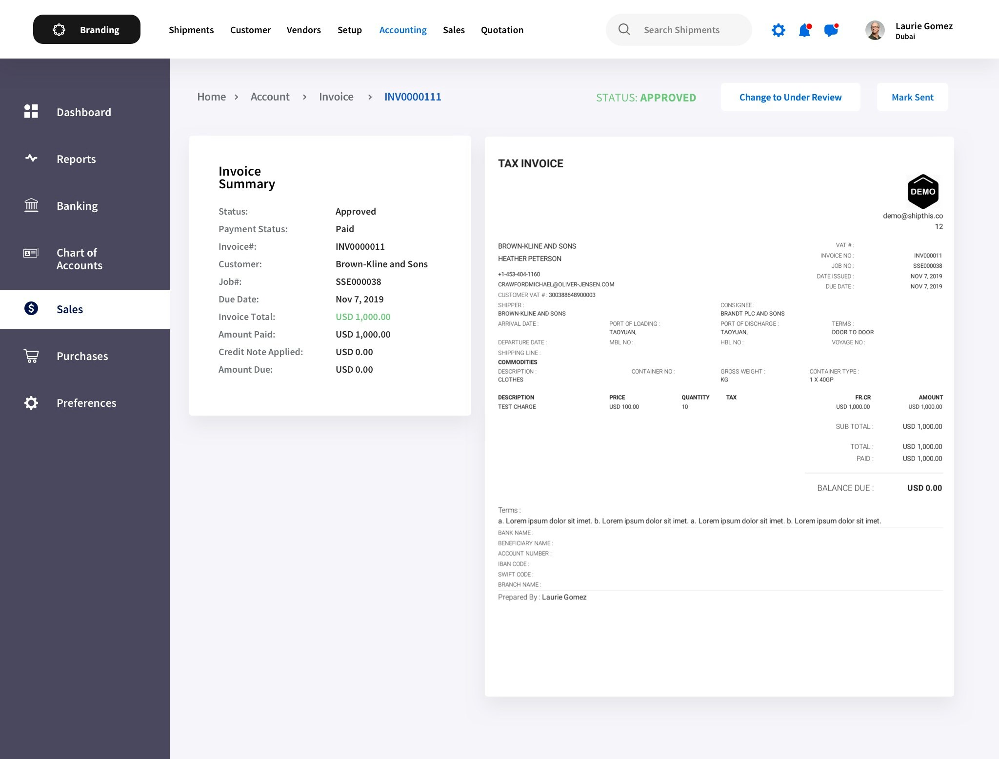 Freight Forwarding Software gallery image