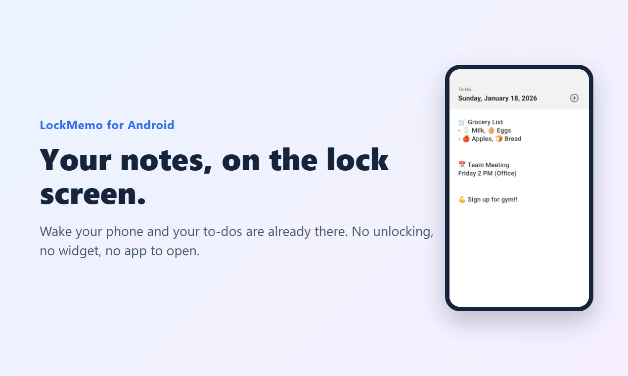 LockMemo gallery image