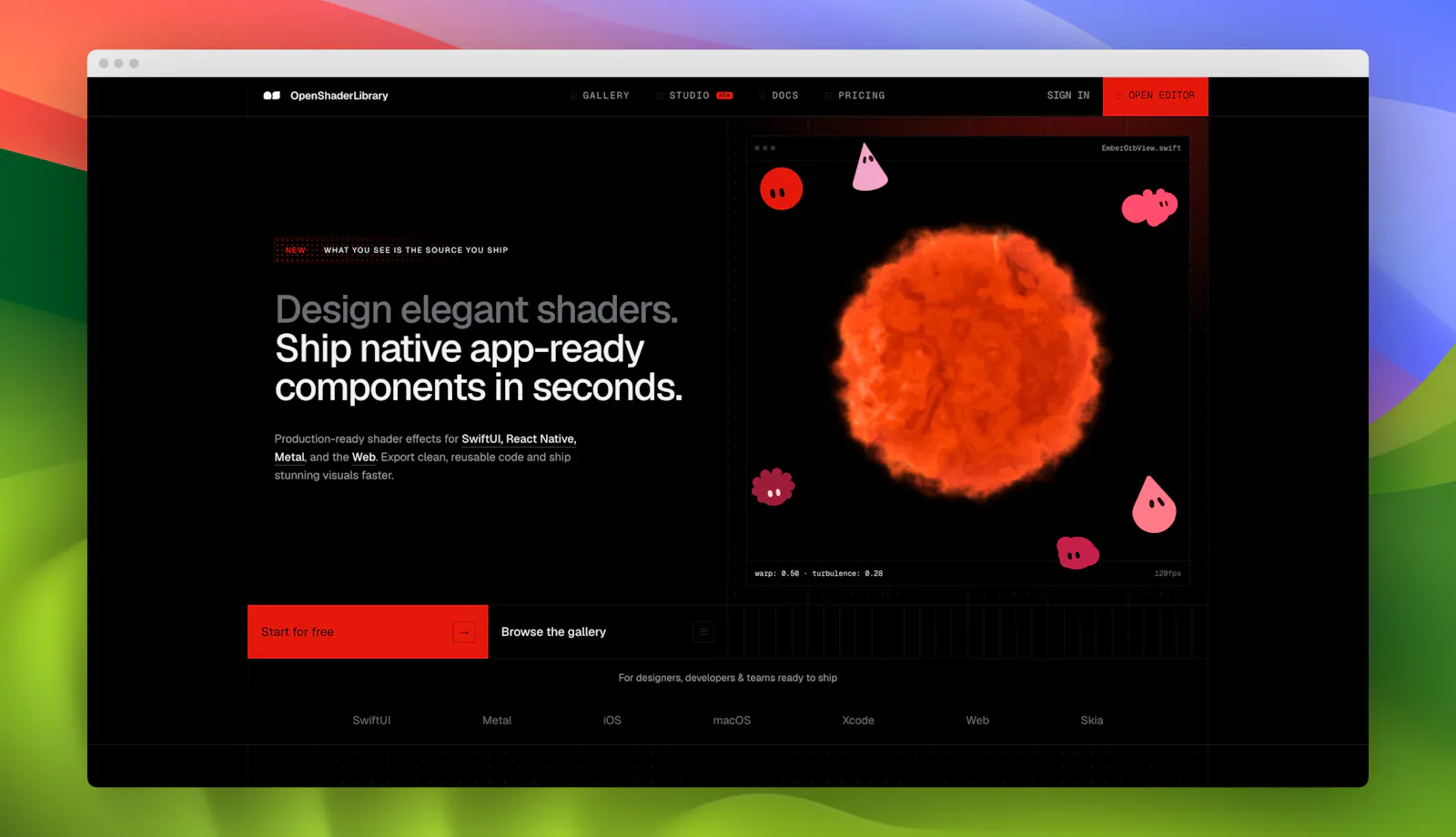 OpenShaderLibrary screenshot 1