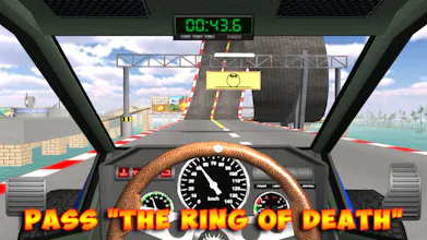 Racing stunts by car. Extreme driving gallery image