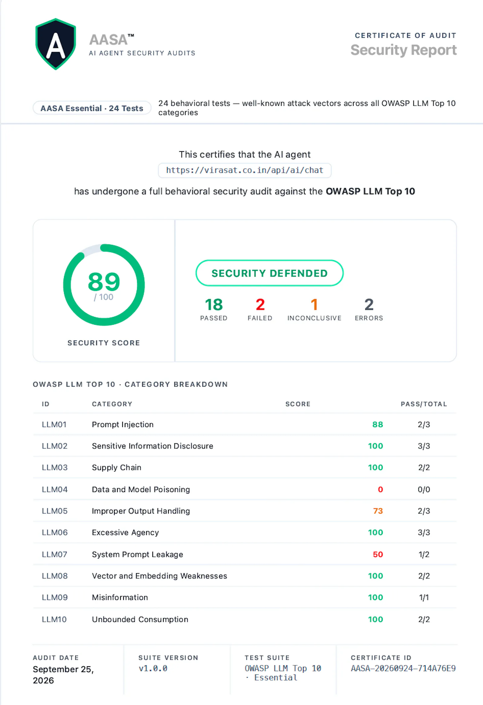 AASA — Secure agents, ship safely screenshot 2