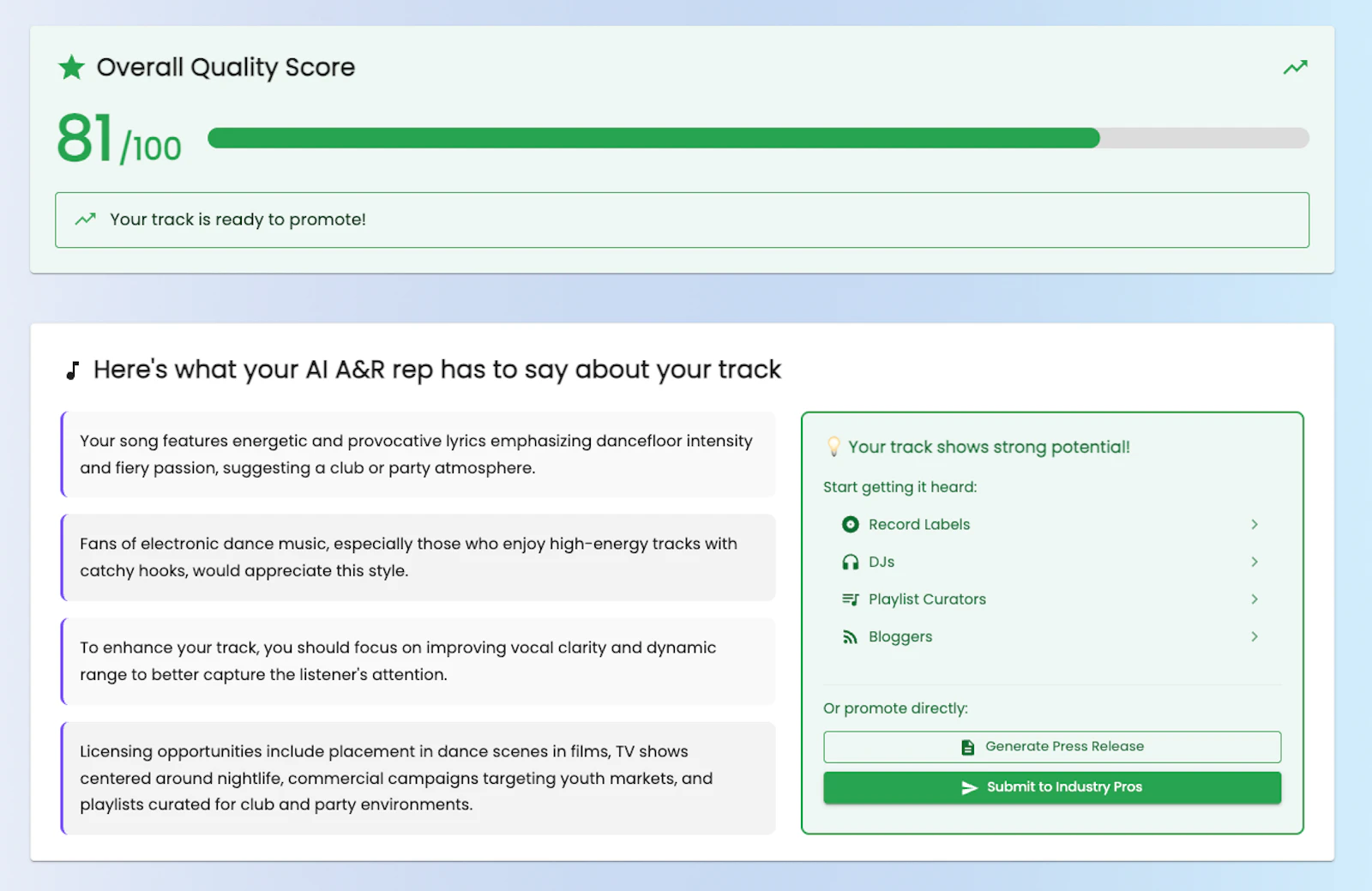 DropTrack Music Analyzer screenshot 4