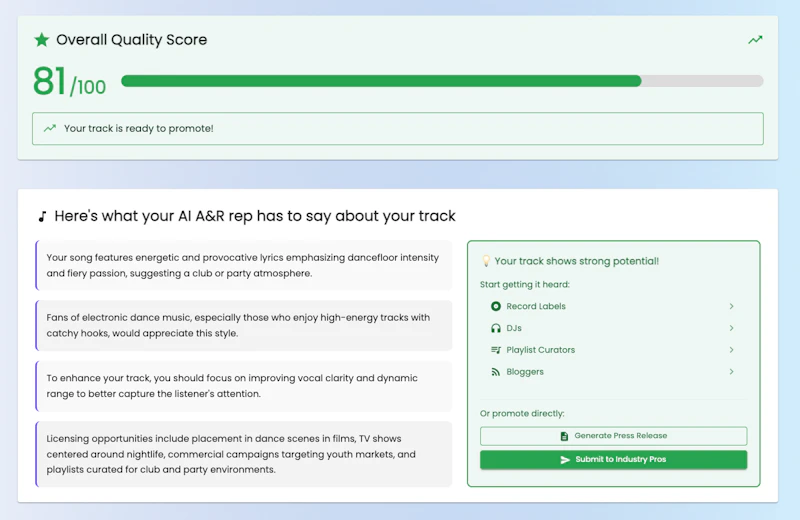 DropTrack Music Analyzer screenshot 4