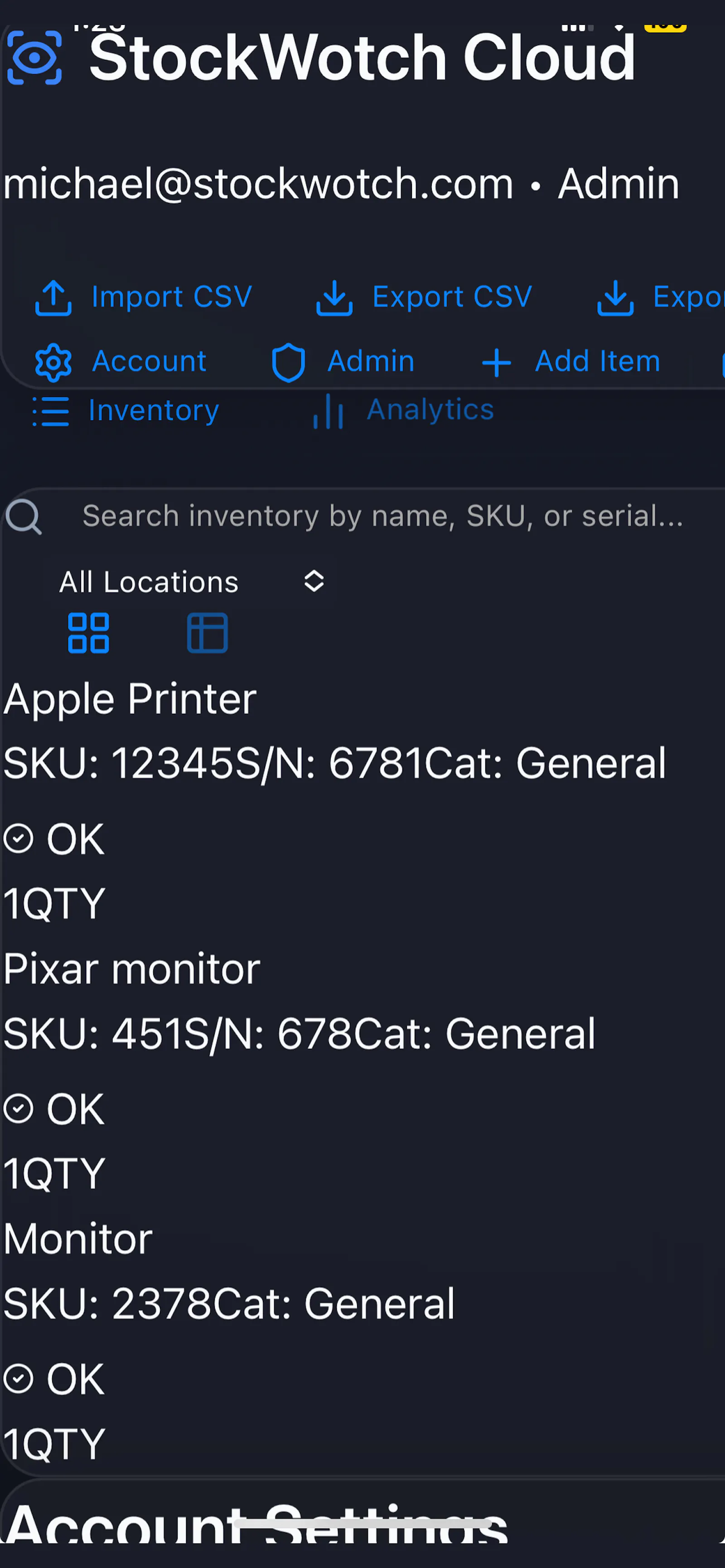 StockWotch screenshot 2