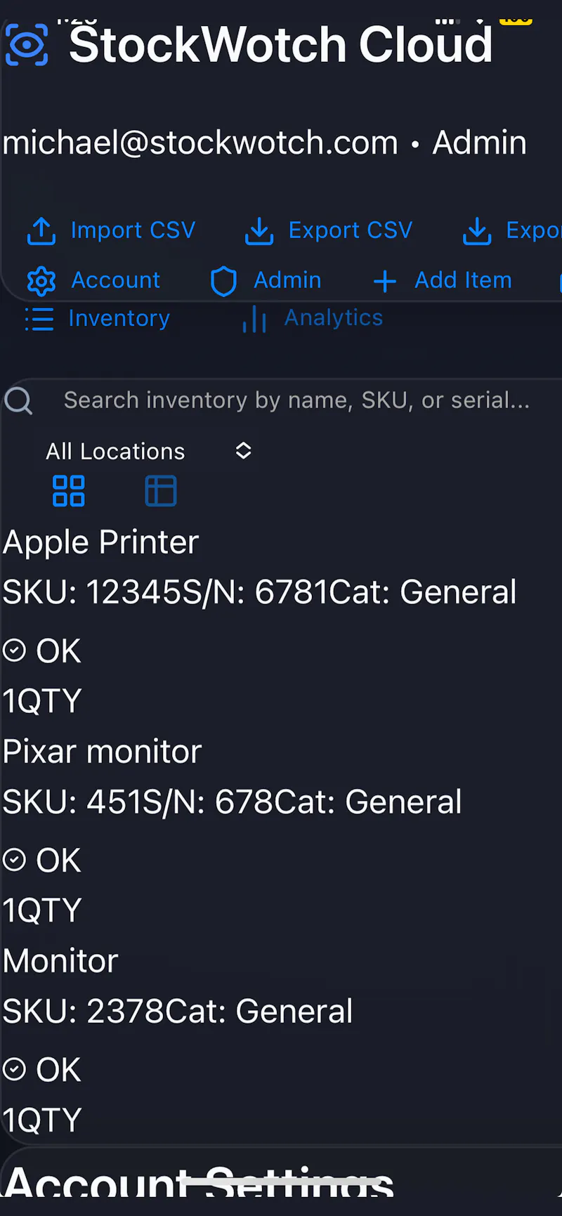 StockWotch screenshot 2