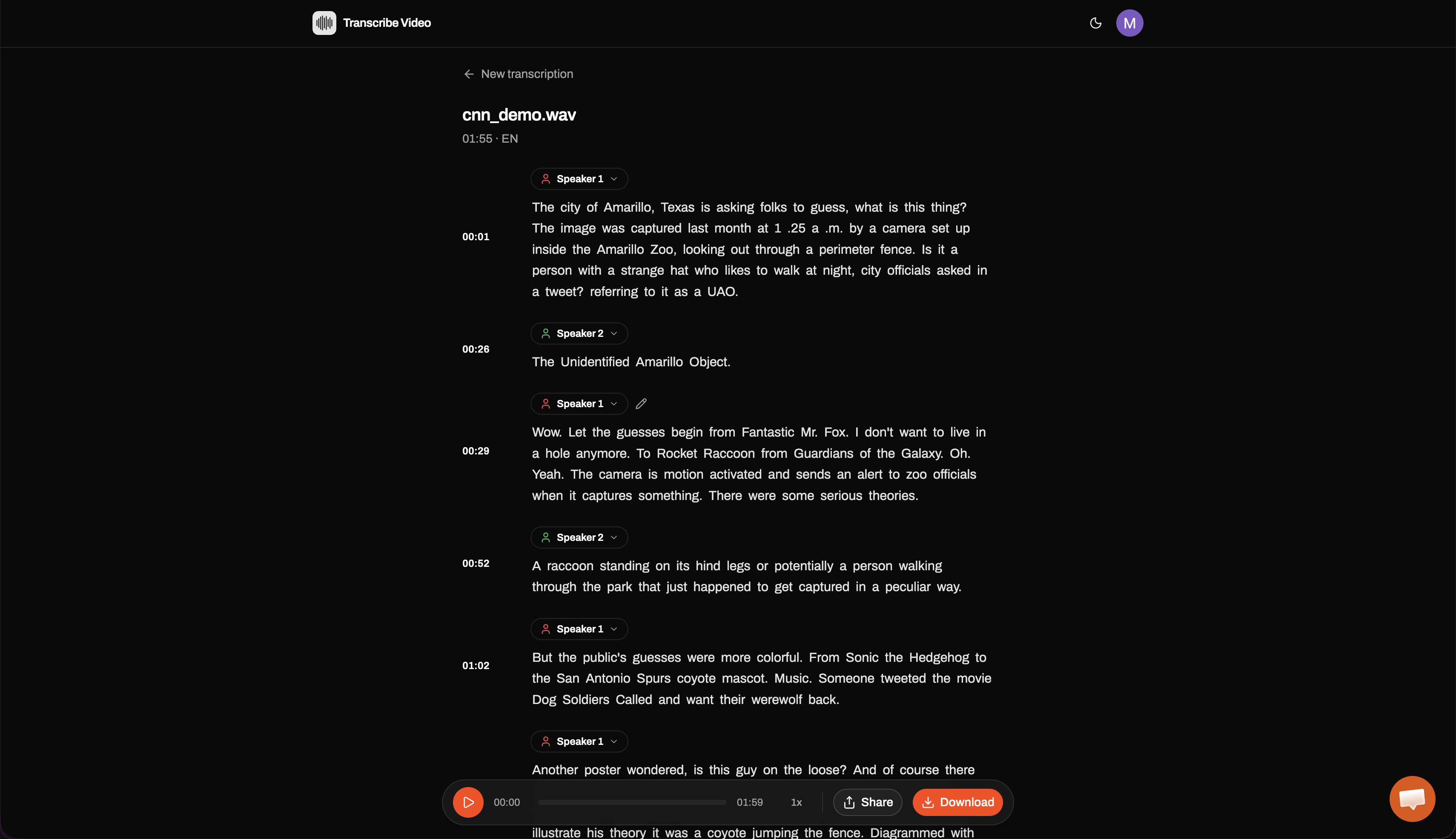 Transcribe Video to Text gallery image