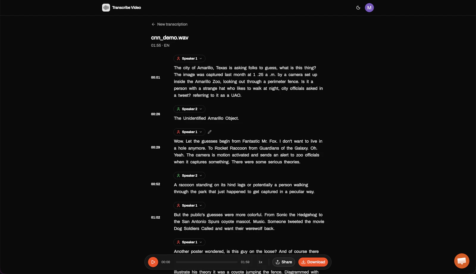 Transcribe Video to Text screenshot 3