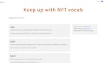 NFTerms - Keep up with NFT vocab image