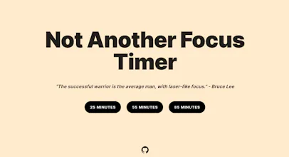 Not Another Focus Timer gallery image