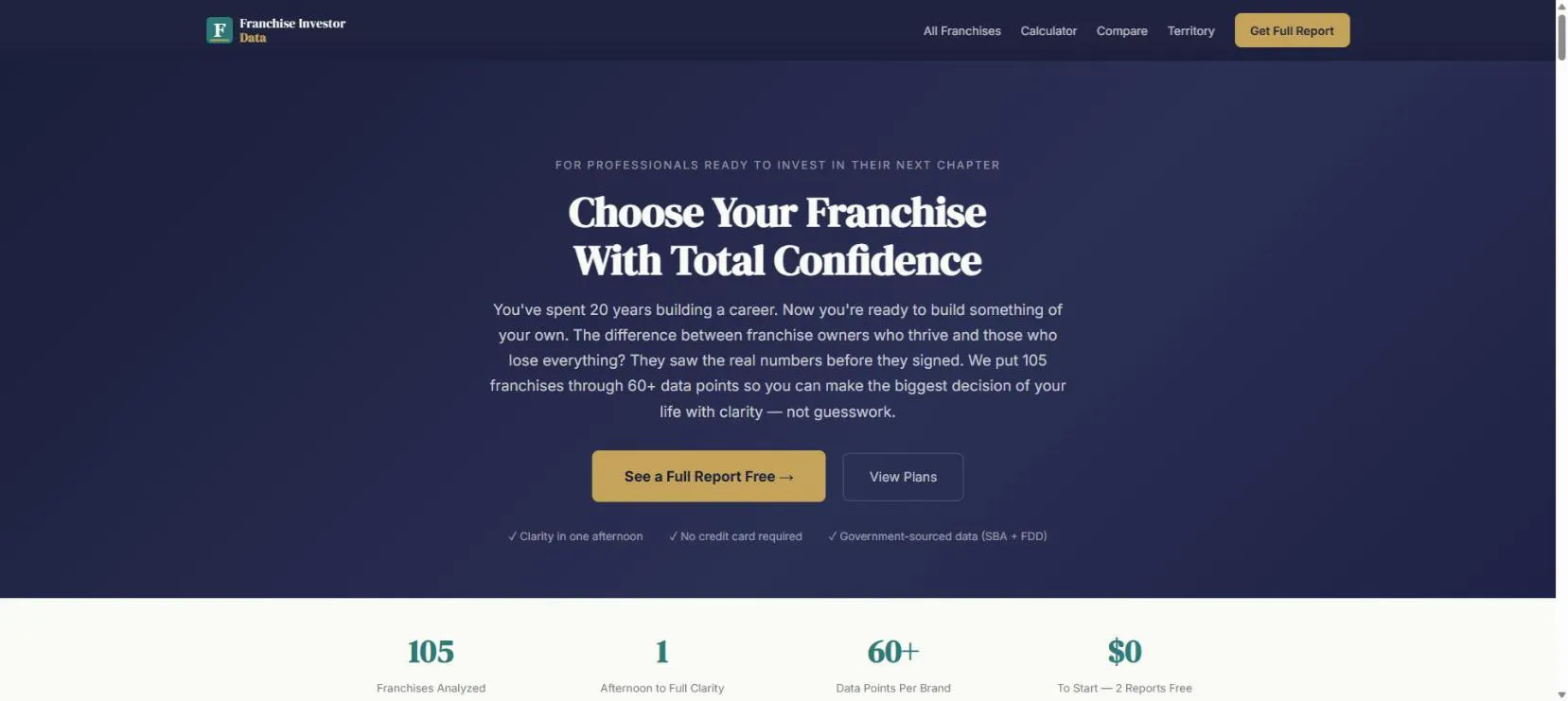FranchiseInvestorData 專案橫幅