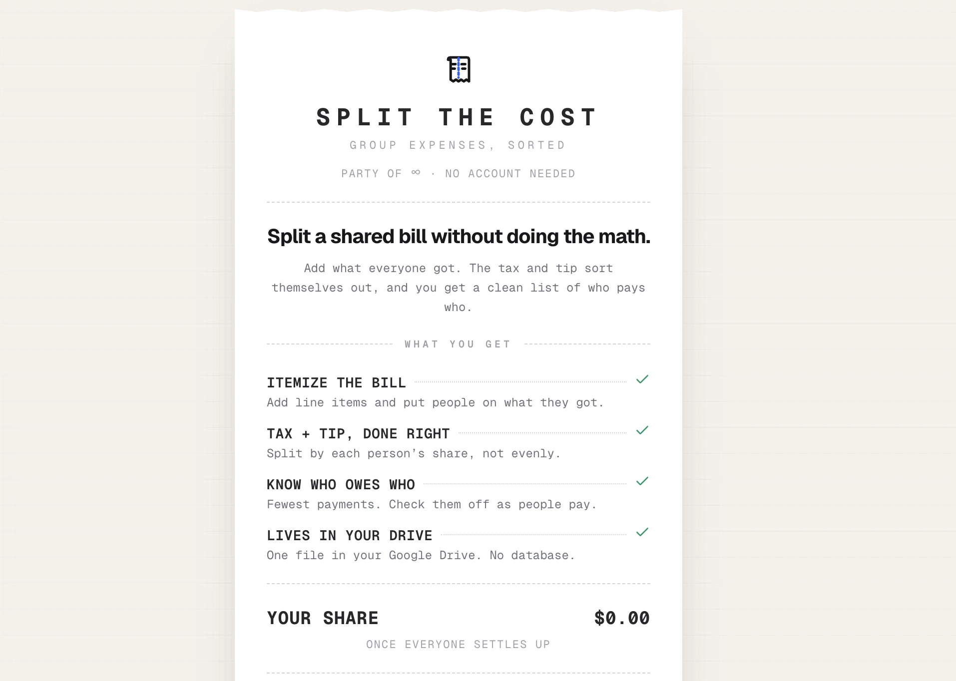 Split the Cost