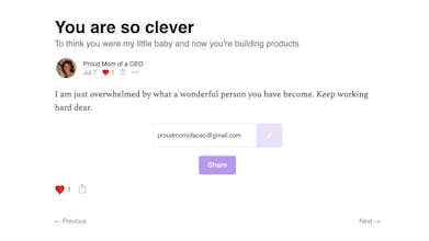 Proud Mom of a CEO Newsletter gallery image